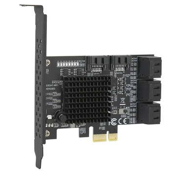 

PCI-E to SATA3.0 Expansion Card 8-Ports Adapter Riser Card Desktop Computer Accessories High Quality