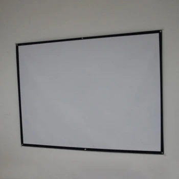 

For Home Outdoor Portable Projector Screen Curtain 100 Inch 16: 9 Soft Projector Curtain Front Rear Projection Film Curtain