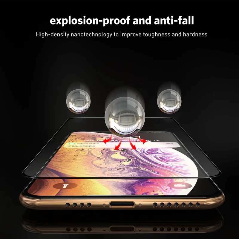 5D защита для экрана из закаленного стекла с антишпионским покрытием для iPhone Xs Max 11 Pro XR X 7 8 6S Plus защитная пленка