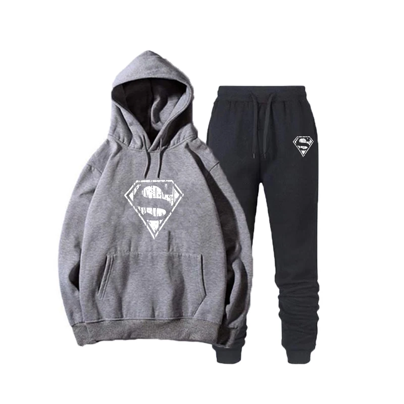 18 dark gray Комплекты для бега, мужские спортивные костюмы, комплект спортивной одежды, полиэстер, для фитнеса, тренировок, спортзала, повседневный спортивный костюм, с карманами, для бега, 2 предмета, костюм - Цвет: 18 dark gray