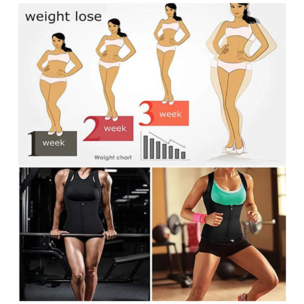 Plus Size S-5XL Men&Women Neoprene Shapewear Waist Trainer Slimming Corset Sweat Sauna Vest Thermal Body Shaper Gym US