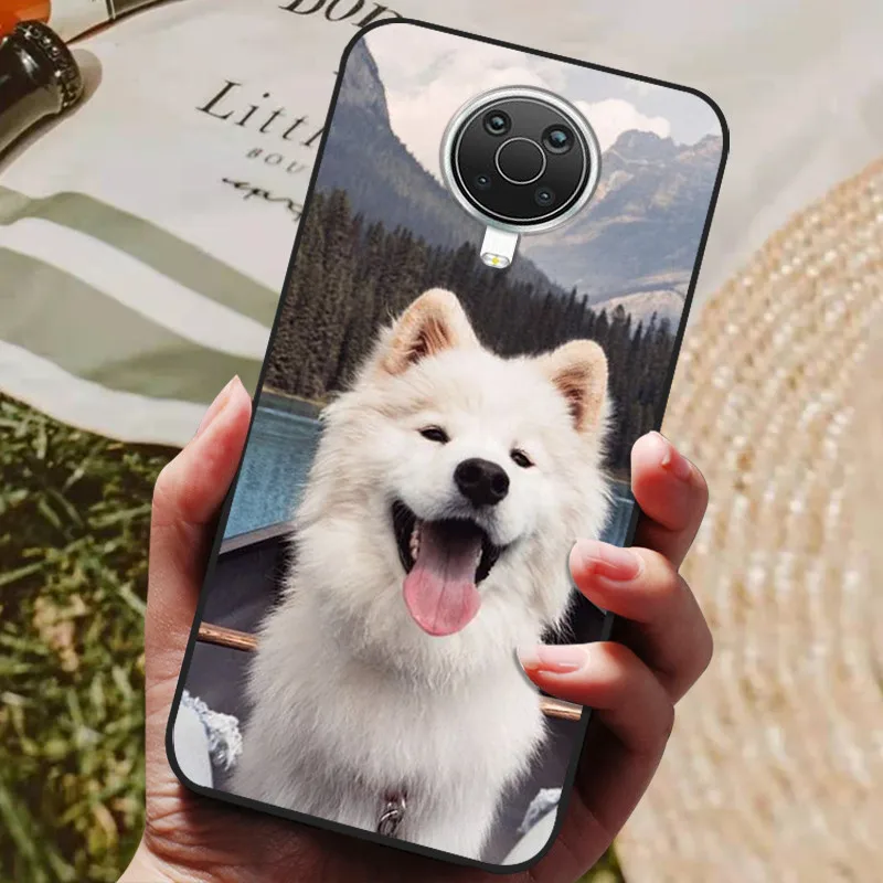 Cat and Wolf Painted Soft Silicone Phone Case - Artistic Back Cover Design