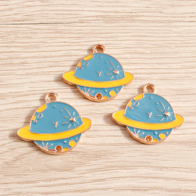 10pcs/lot Enamel Alloy Enamel Charms for Jewelry Making Cute Moon Star Sun Charms Pendant for DIY Necklaces Earrings Accessories as picture shows