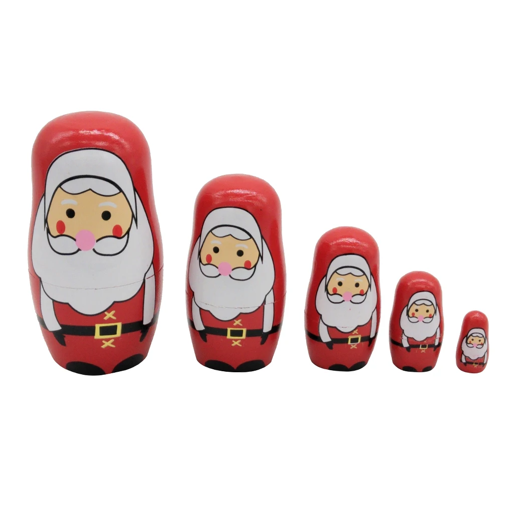 5 шт. новогодние русские куклы подставки с Санта Клаусом|Куклы| |