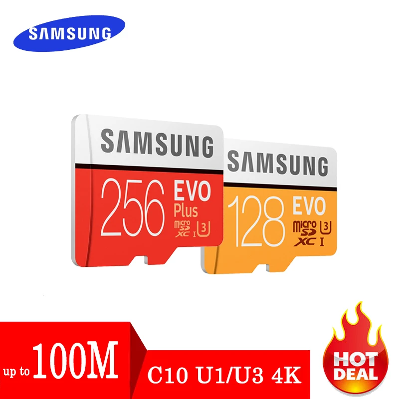 SAMSUNG EVO Micro SD 128 ГБ 32 64 Гб 256 512 карта памяти Флэш SD/TF MicroSD U1 U3 для телефона|Карты