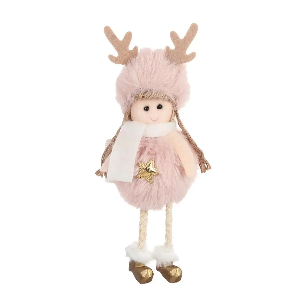 D-Cute Angel Doll Рождественское украшение для девочек Детская игрушка подвесная подвеска Рождественская елка подвесное украшение для дома navidad - Цвет: 8