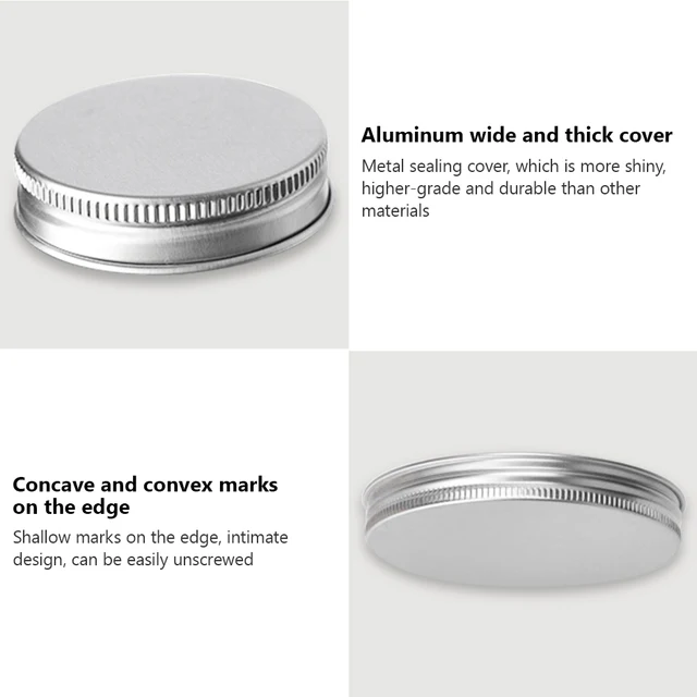 20pcs Clear Plastic Jar And Lids Empty Cosmetic Containers Makeup Box Travel Bottle 30ml 50ml 60ml 80ml 100ml 120ml 150ml 2