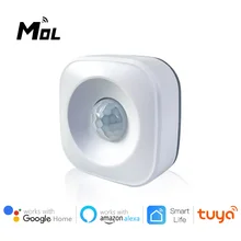 MOL Tuya WiFi PIR Motion Sensor Detector WIFI Movement Sensor Smart Life APP Wireless Home Security System