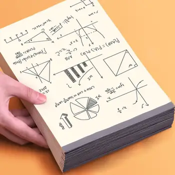 

New A4 Notebook Blank Inner Page Graffiti Draft Sketchbook 40 Pages Painting Note Thickened Paper Beige For Sketching O4J7