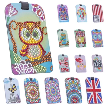 

Butterfly Mandala DIY Special Shape Diamond Painting Luggage Boarding Pass Suitcase Label Diamond Embroidery Needlework Craft