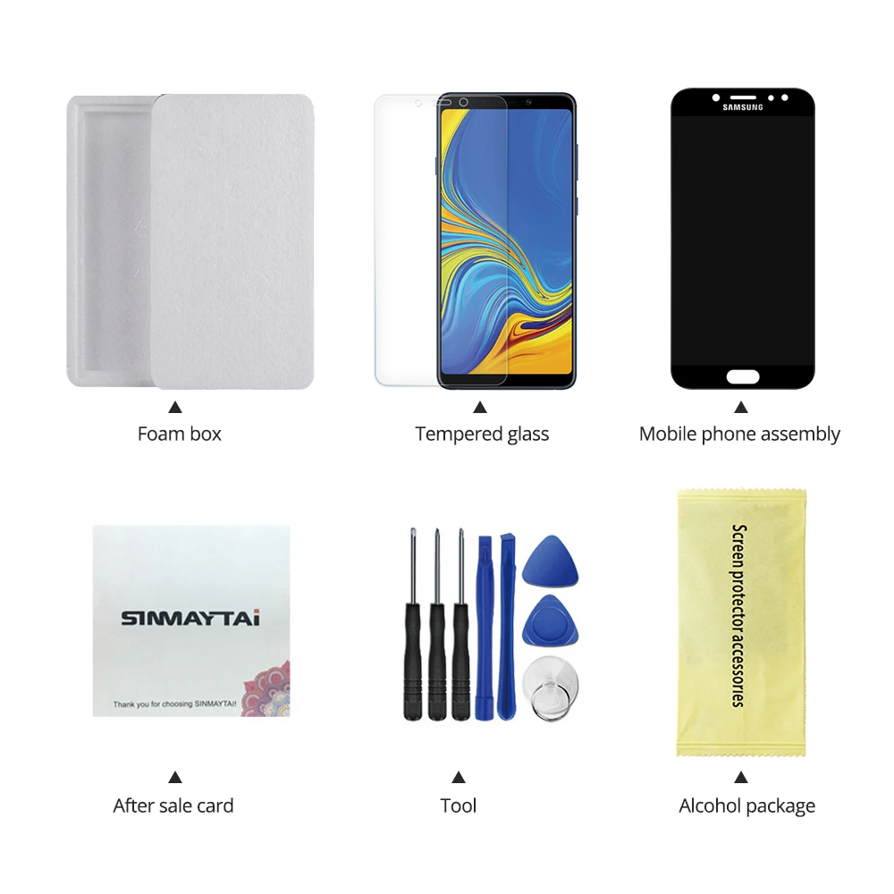 Тест 5," супер AMOLED дисплей для SAMSUNG Galaxy J7 Pro J730 J730F ЖК дигитайзер сборка запасные части