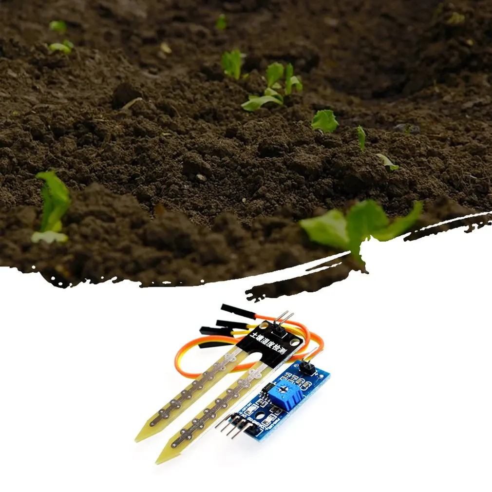 5X гигрометр влажности почвы датчик обнаружения влажности модуль Arduino w/Dupont Ca компаратор чип модуль
