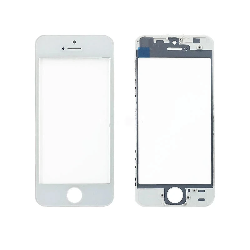 Outer Glass For Iphone 5 5s 6 6s Plus 7 8 Repair Parts Screen Front Glass Display Front Frame + Hot Glue Bezel + Oca Mobile Phone Touch Panel - AliExpress