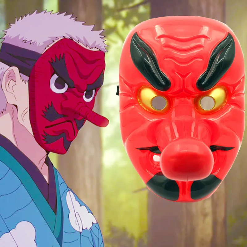Маска Kimetsu No Yaiba Demon Slayer Urokodaki Sakonji Masks Tengu, вечерние костюмы для косплея, аксессуары, реквизит