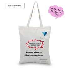 Брендовая рекламная сумка для покупок, сумка-тоут, сумка для ежедневного использования, Холщовая Сумка, текст, сделай сам, пользовательский принт, логотип, эко многоразовая утилизация