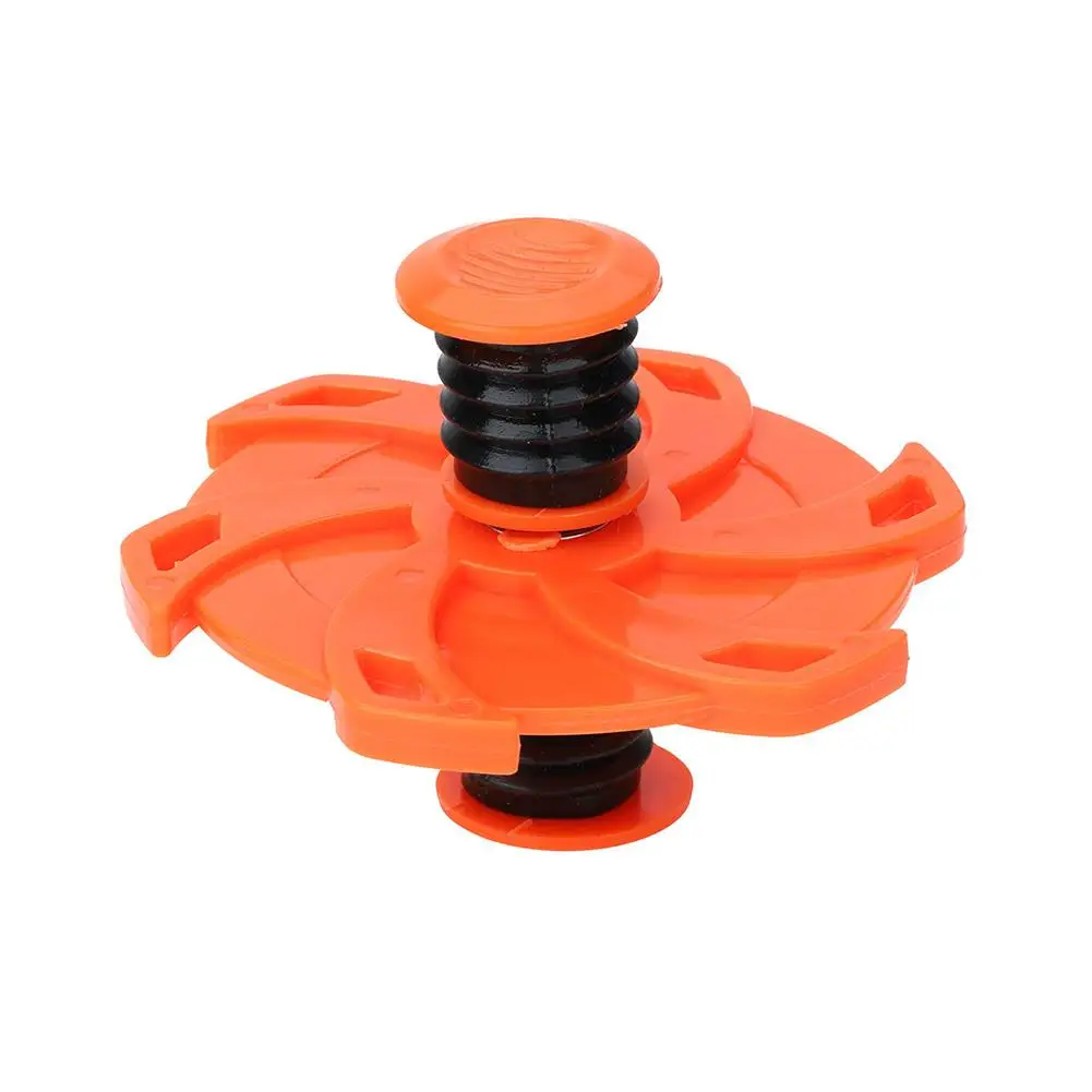 Hot Children Toy Bounce Fingertip Gyro Plastic Rotating Elastic Decompression Toy Gyro Plastic Handle Kids Gyro Toy Power - Цвет: Green