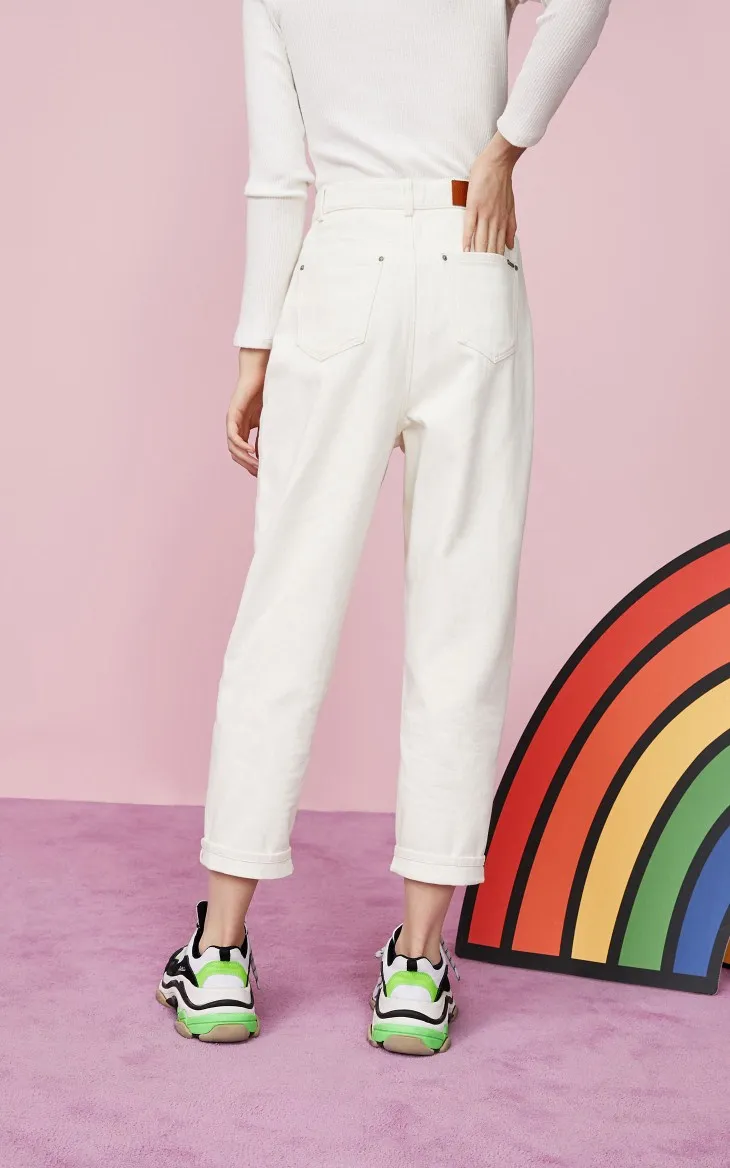 Vero Moda женские укороченные джинсы с высокой посадкой | 319349551
