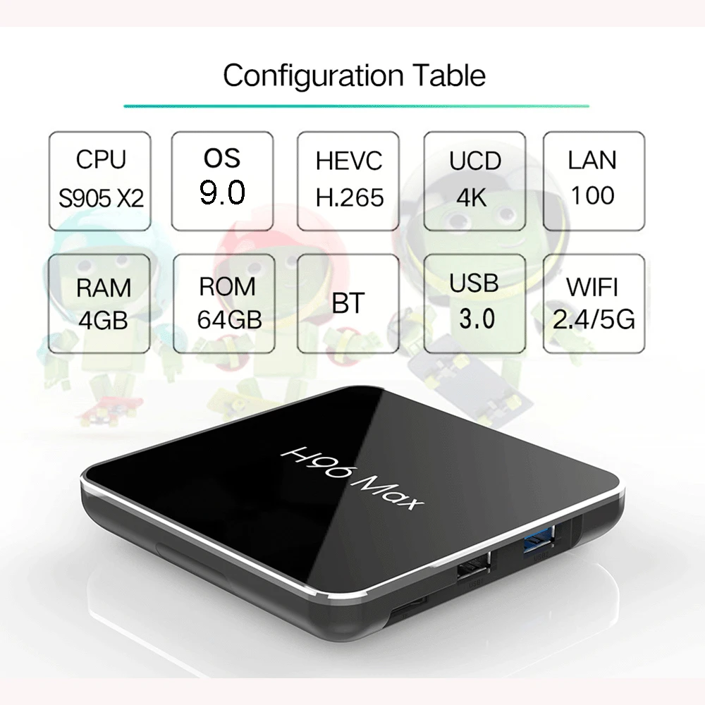 Android 9,0 ТВ приставка H96 Max X2 Amlogic S905X2 4G 32GB 64GB Медиаплеер 4K Google голосовой помощник Netflix Youtube H96MAX 2GB16GB