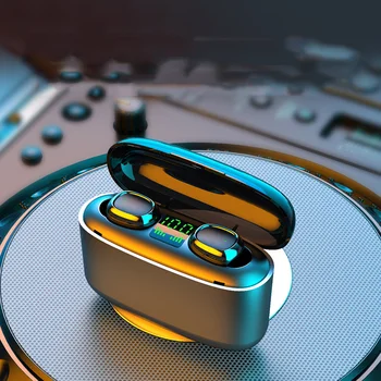 

TWS Bluetooth 5.0 Earphone Fingerprint Touch Wireless Earphones 9D Stereo Sports Waterproof Headset 3500mah Charging Box Earbuds