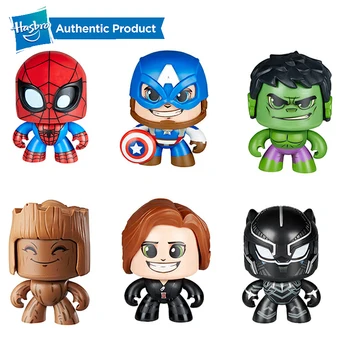 

Hasbro Marvel The Avengers Mighty Muggs Captain America Spiderman Hulk Groot 3 Facial Expressions Collectible Figure Toy Gift
