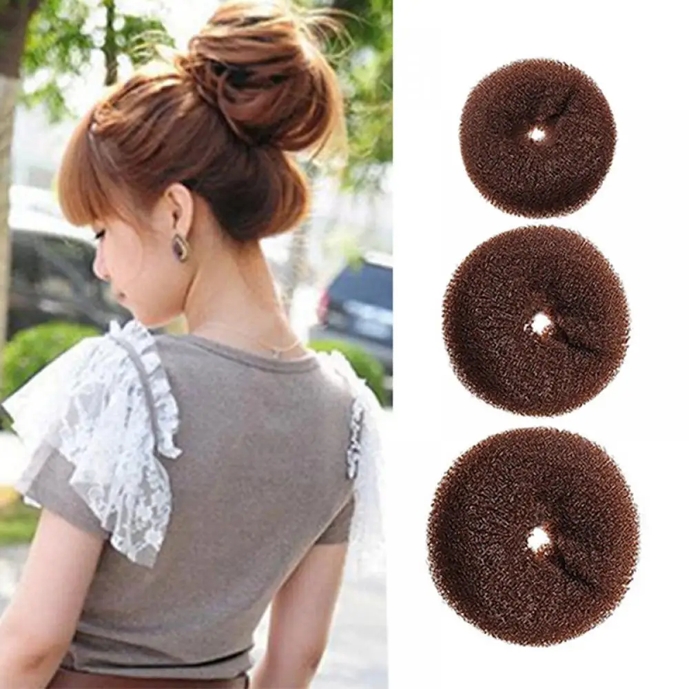 

2019 New arrivals Trendy Fashion Brown Bun Ring Shaper Hair Doughnut Updo Styling Tools Korean Hairstyle hair accessories