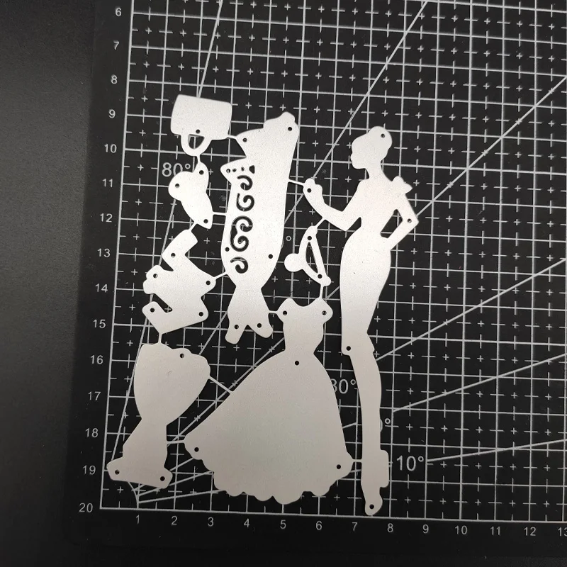 Girl Dress Bags Hat Dies 01