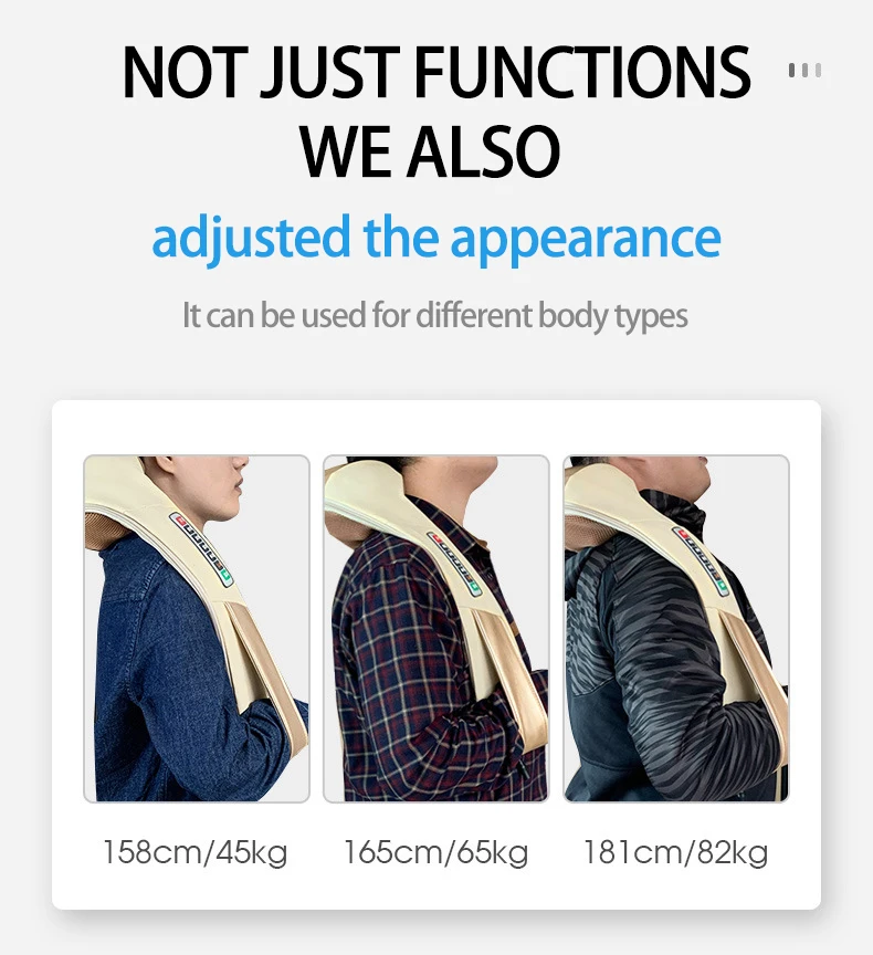 Домашний/Автомобильный u образный Электрический Массажер шиацу для спины и шеи