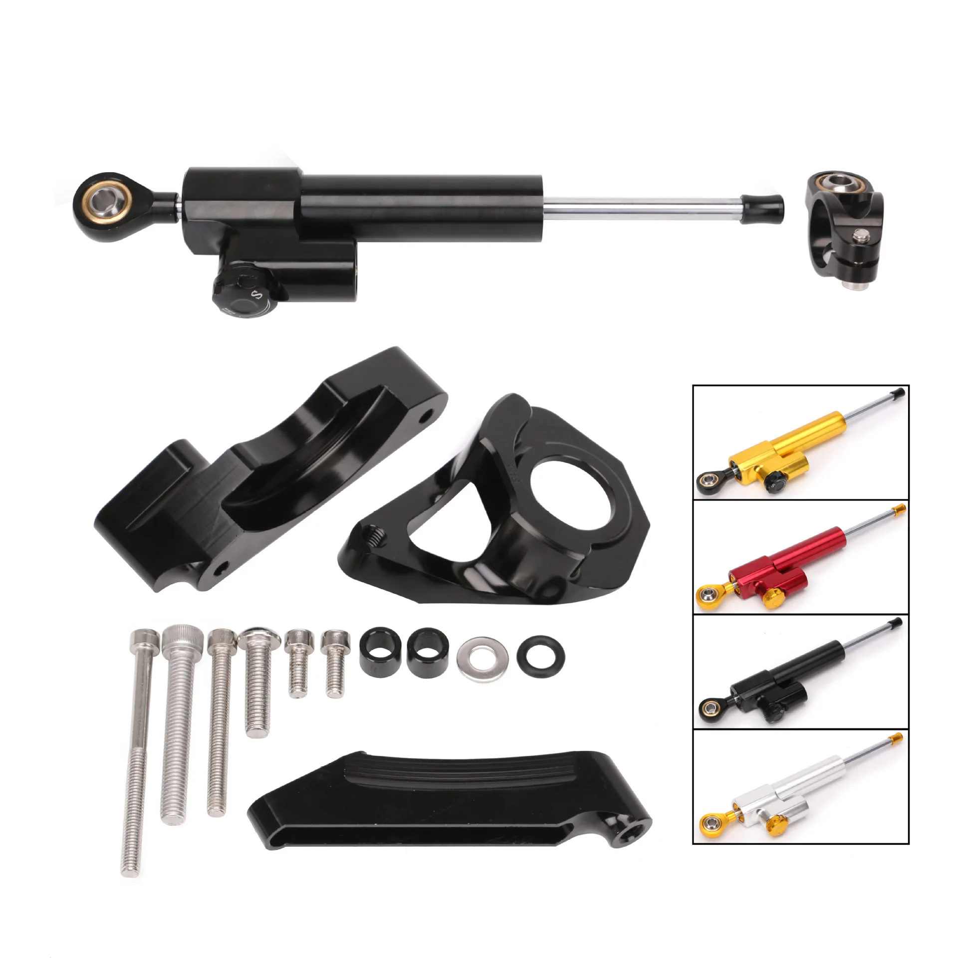 

Motorcycle Refit Steering Damping Holder Titanium Size Shock Absorber Suzuki GSXR600/750/K4 01-05