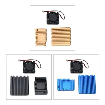 

Mini Router CNC Metal Enclosure Cooling Case Protective Cover with Cooling Fan for NanoPi R2S Mini Router Radiator