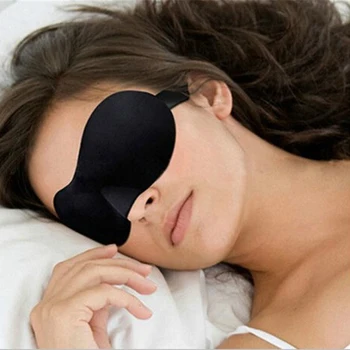 

3D Memory Sponge EyeMask Travel Sleep Eye Mask Padded Shade Cover Sleeping Blindfold Aid Relax Sleeping Blindfold