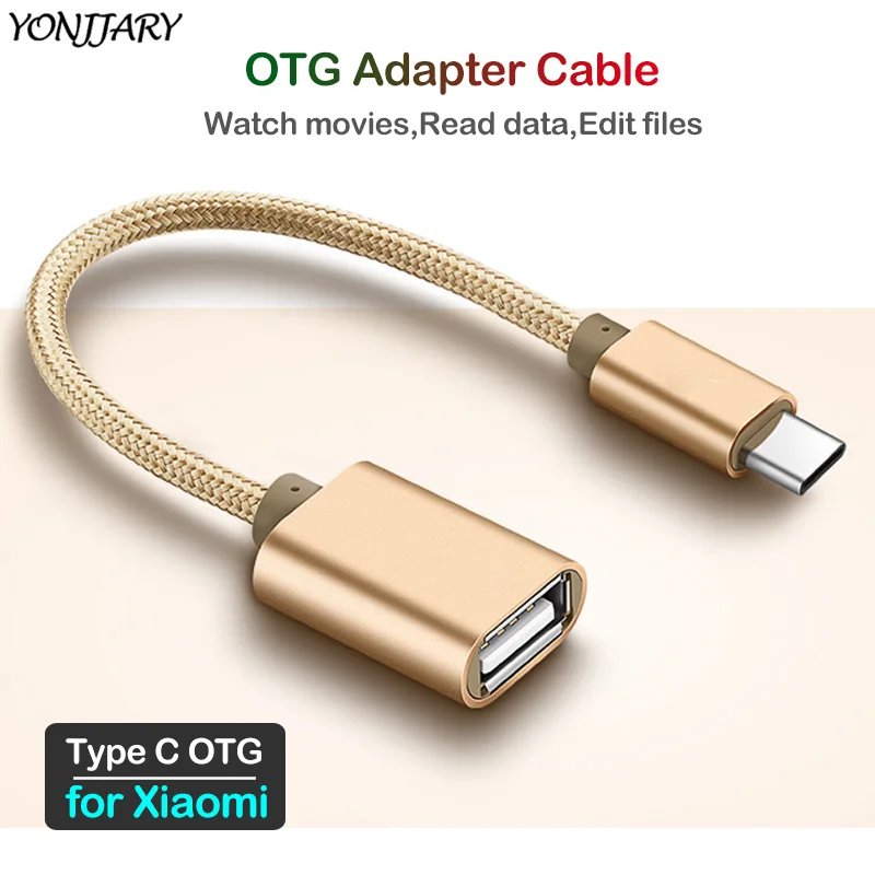 Кабель адаптер USB Type C OTG для Xiaomi Mi 10 11 Pro 8 9 SE Lite 9T 10T M3 X3 NFC Redmi Note 9S 8T 7 Pro|Переходники и