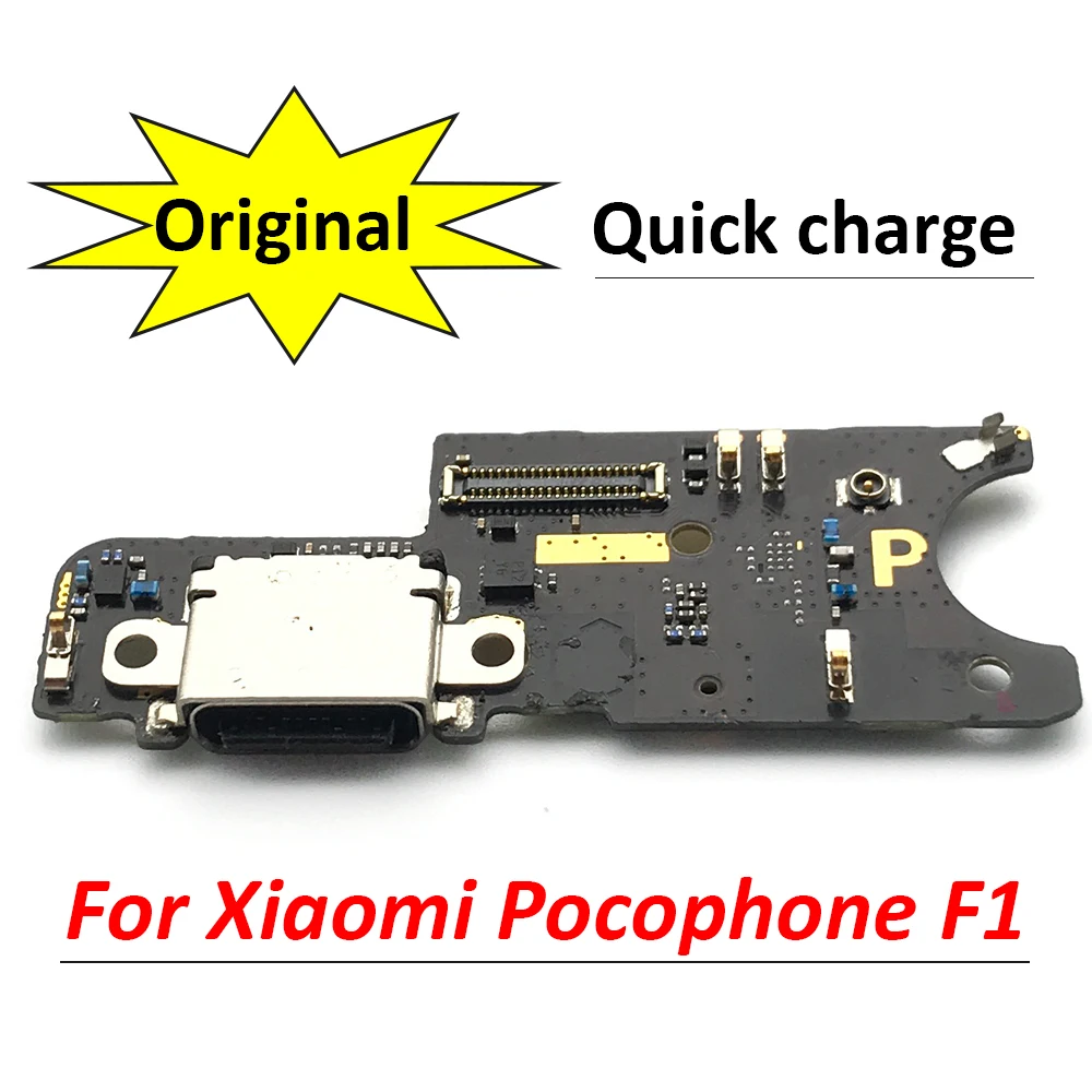 Оригинальный USB-разъем для зарядки Xiaomi Pocophone Poco F1 док-станция с микрофоном и