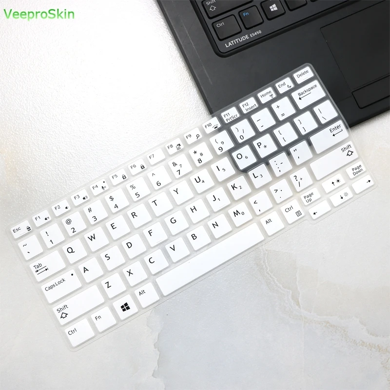 12,5 ''Клавиатура ноутбука кожного покрова для Dell Latitude 7290 7280 7380 7390 E7370 13,3 E7250 E5250 E7270 E5270 E7389 E5270 - Цвет: white