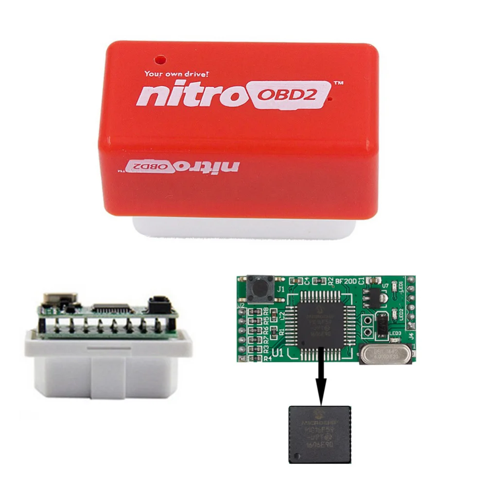 2 Слои диск деталь нитро-двигателя Himoto Redcat OBD2 эко чип тюнинг коробка Мощность обновления Экономайзер