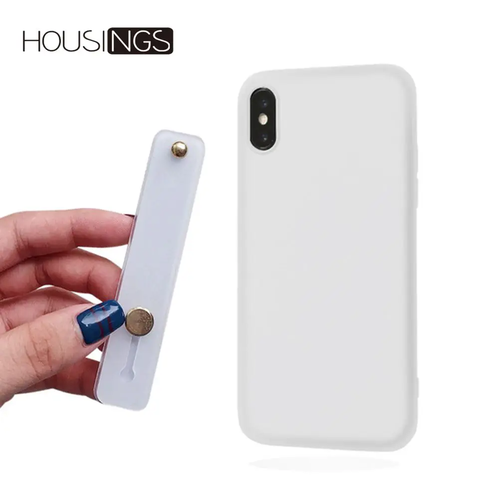 

Candy Color Hand Band Case For iPhone 7 8 Plus Xr Matte Silicone Cover For iPhone X Xs Max 6 6s Plus Simple Soft Push Pull Funda