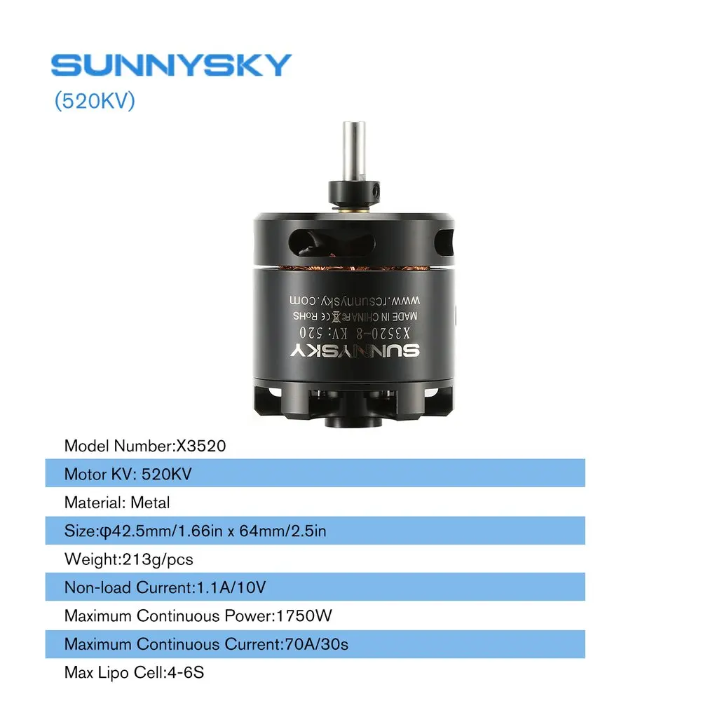 SUNNYSKY X3520 520KV/720KV/880KV бесщеточный двигатель для неподвижного крыла 3D RC Дрон Вертолет Самолет Запчасти Аксессуары