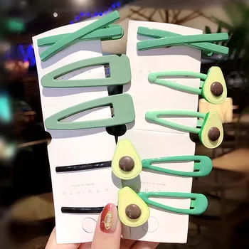 

1Set New Women Girls Cute Avocado Green Hairpins Sweet Headband Hair Clip Lovely Hair Ornament Barrette Fashion Hair Accessories