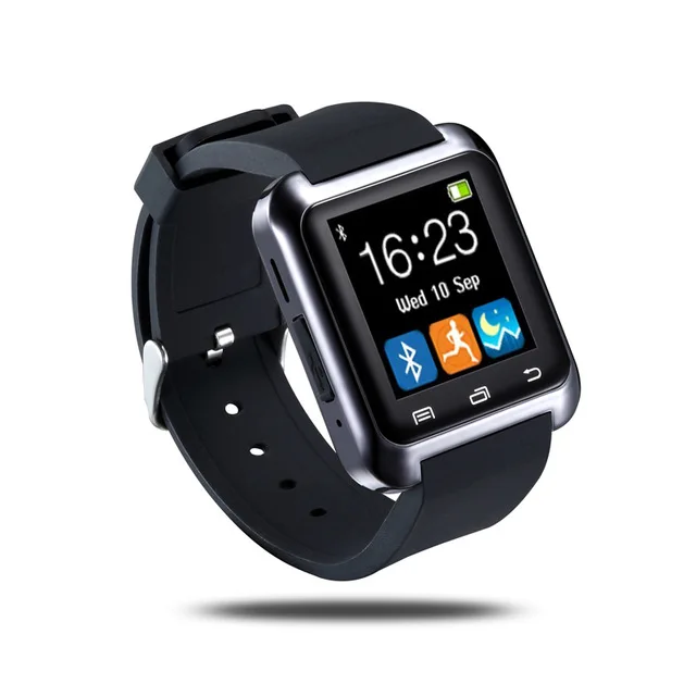 Умные часы GT08 часы Синхронизация уведомления Поддержка Sim TF карта Bluetooth подключение Android телефон умные часы из сплава - Цвет: U8 Black