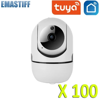 شراء 100 قطعة HD 1080P IP كاميرا Tuya Smartlife App الأمن واي فاي لاسلكي صغير CCTV داخلي كاميرا المنزل أليكسا جوجل الرئيسية اختياري
