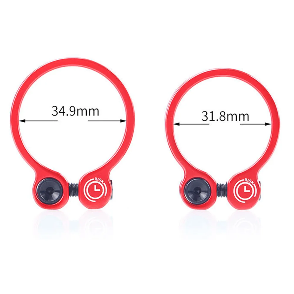 RISK Cycling Seatpost Clampping Ring Collar Clip Aluminum Titanium alloy Components 31.8/34.9mm Optional Diameter