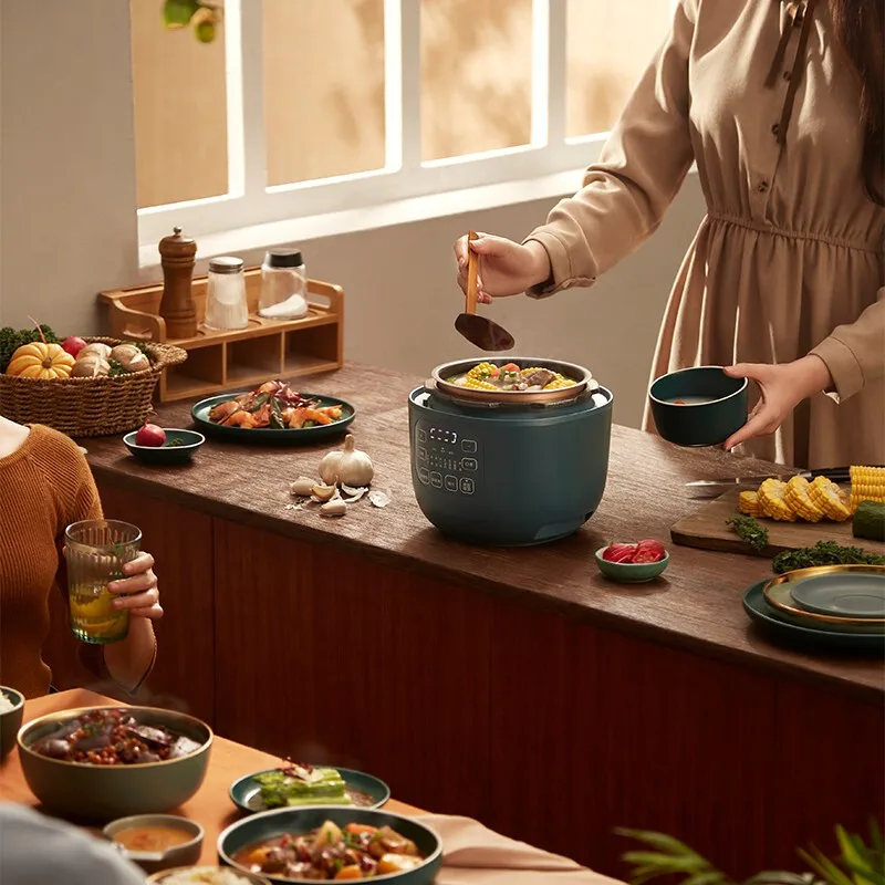 household multi-function2L intelligent reservation electric rice cooker stew meat soup multi-function high pressure