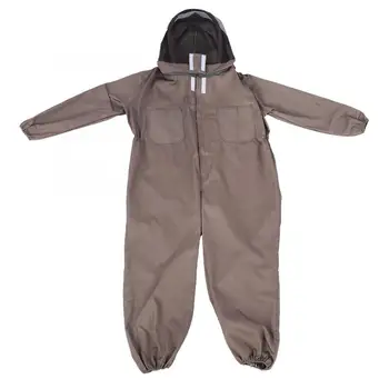 

Protective Clothing Cotton Zippered Protective Beekeeping Suit with Hooded Veil Beekeeper Clothing Beekeeper