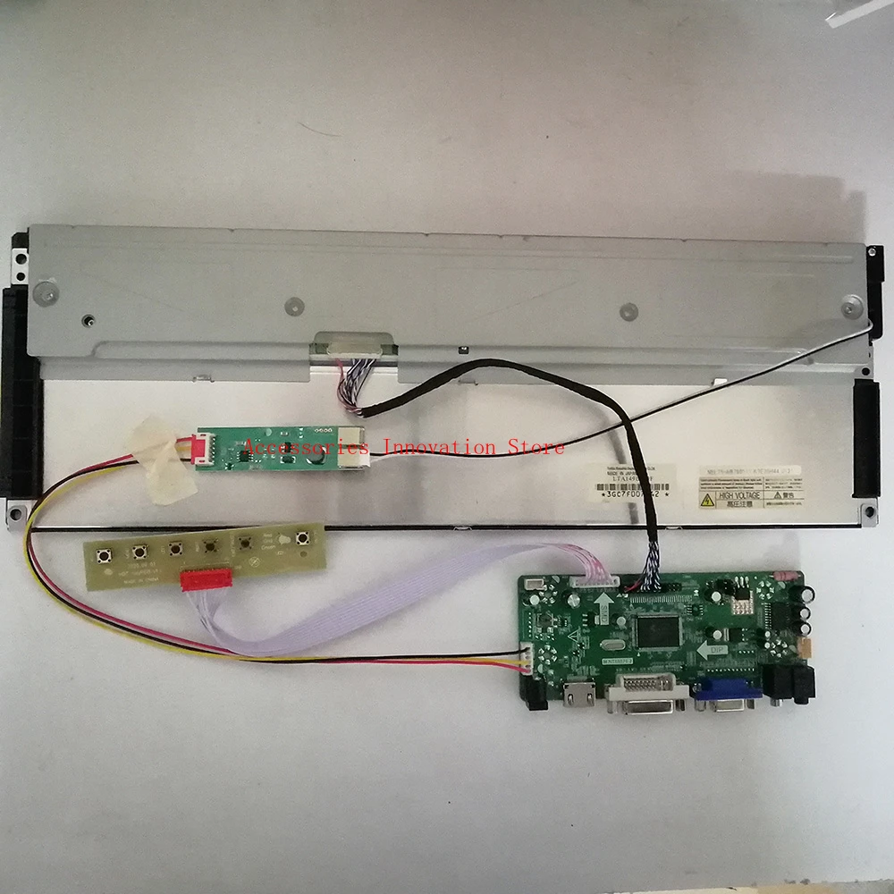 Monitor Kit Lta149b780f 1280x390 Display Lcd Tela Hdmi Mais Vga Dvi Controlador de Tela Lcd Placa Motorista 14.9 - Imagem 4