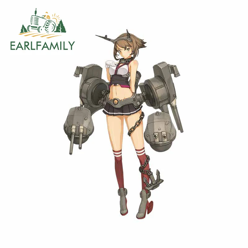 

EARLFAMILY 13 см x 8,2 см для мульсу Kantai Collection забавная наклейка для автомобилей Decal устойчивое к царапинам ветровое стекло мотоциклетный Стайлинг автомобиля