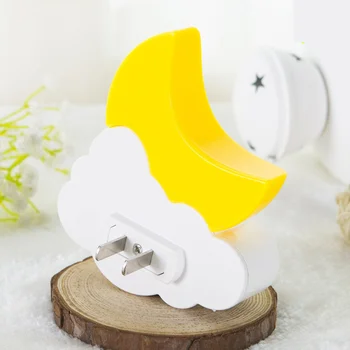 

3pcs Mini Night Light Durable Moon Cartoon Sleeping Lamp LED Light Bedside Lamp for Bedroom Kids Room Home