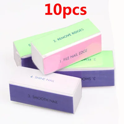10pcs style 2 Инструменты для педикюра пилка для ногтей полоски для профессионального маникюра инструменты для ухода за ногтями Красота шлифовальный буфер блока пилка для ногтей буфер - Цвет: 10pcs style 2