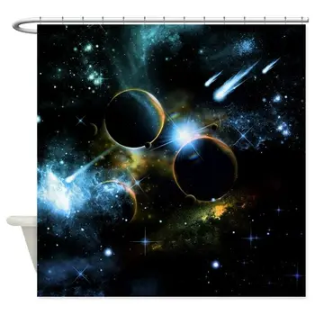 

The Universe Of Planets Shower Curtain