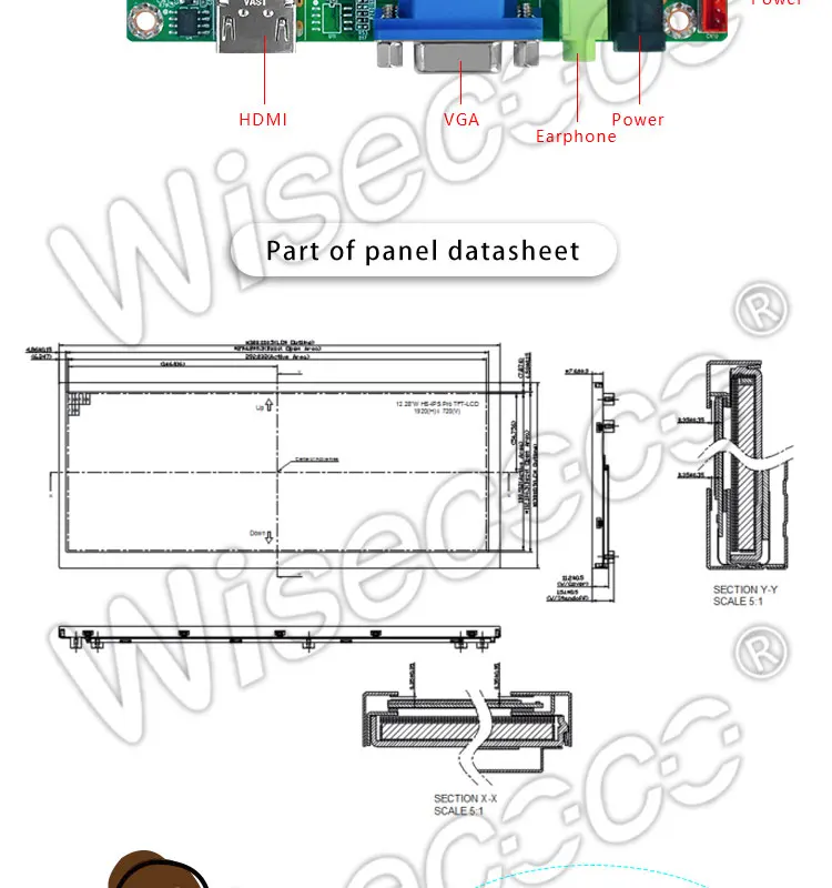 tela de toque 1000 lêndeas alta luminância lcd monitor