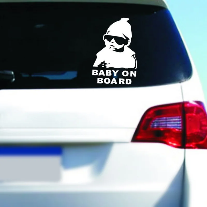 

2pcs "Baby on Board" Safety Sign Car Decals Reflective Child Decoration Car Stickers Warning Decal Auto Exterior Accessories