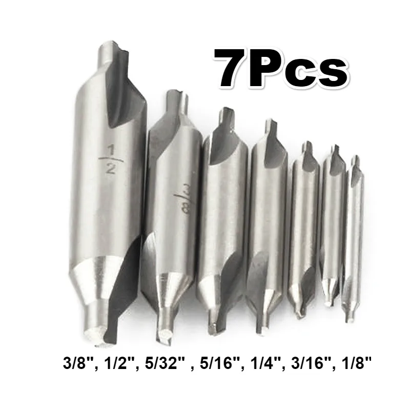 10pcs A HSS High Speed Steel Center Drill Countersinks 60° Angle Bit Tool 5/16''